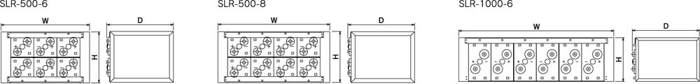 SLRシリーズ ユニット式電池外形図（一例）